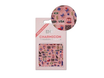 Charmicon 3D Silicone Stickers USA