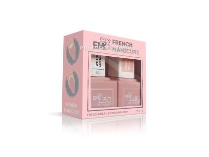 Sada E.MiLac French manicure 2x9 ml.