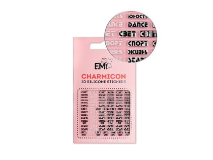 Charmicon 3D Silicone Stickers #132 Words