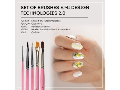 Set of brushes E.Mi Design technologies 2.0
