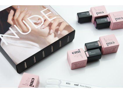 Sada gellaků Nude, 9 ml.