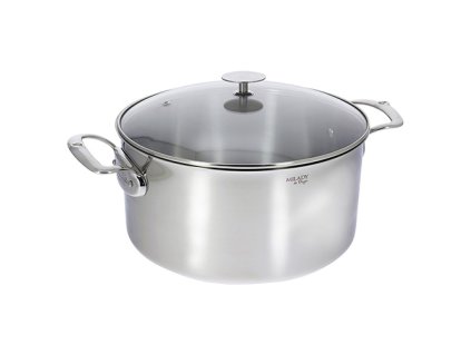 Hrnec de Buyer, 3427.28 MILADY, s poklicí, pro všechny varné desky, průměr 28 cm, objem 8 L, výška 14 cm