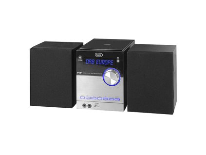 Mikrosystém Trevi, HCX 10D8 DAB/BK, LCD displej, CD přehrávač, DAB/DAB+/FM, bluetooth, 30 W PMPO