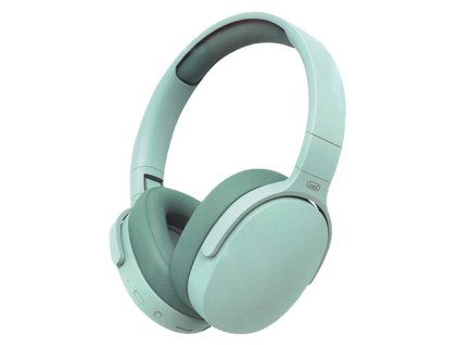 Sluchátka Trevi, DJ 12E45 BT/GR, Hi-Fi, bezdrátová, Bluetooth, mikrofon, 40 mm náušníky, dobíjecí lithiová baterie