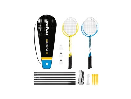 Badmintonový set se sítí Rebel RBA-4104