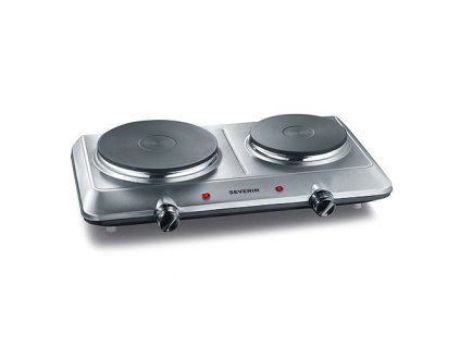 Vařič Severin, DK 1014, dvouplotýnkový, nerez, termostat, kontrolky, 2 500 W