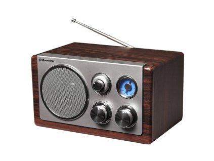 Rádio Roadstar, HRA-1245N/WD, dřevěné, retro, FM, 16 W