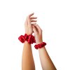 Tmavě Červená Scrunchie