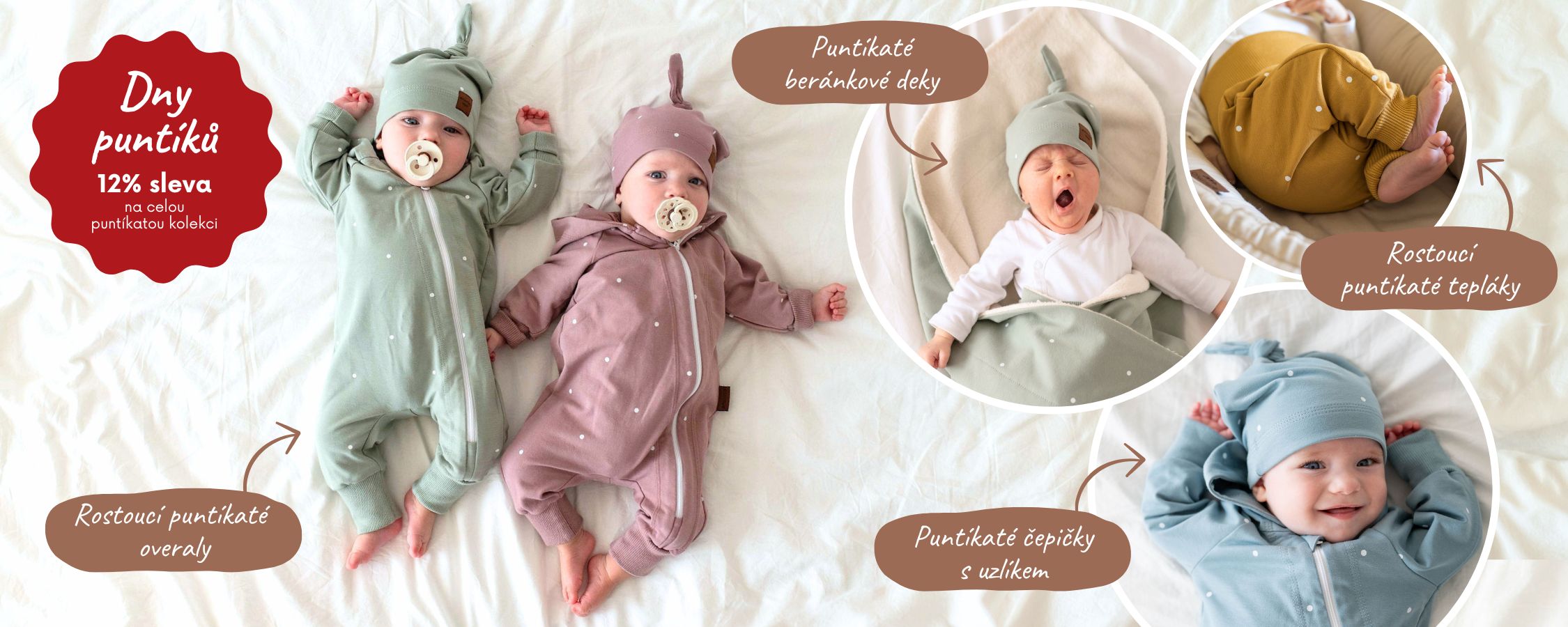 puntíkaté overaly pro děti