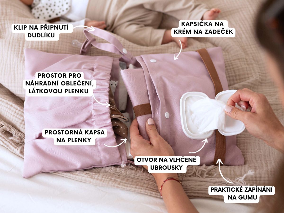 Plenkovník - pouzdro na plenky / drobné puntíky