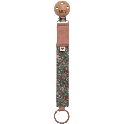 bibs x liberty klip na dudlik z organicke bavlny pine
