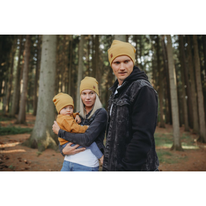 Čepice vaflová / hořčicová