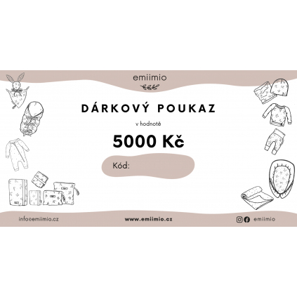 darkovy poukaz 5000
