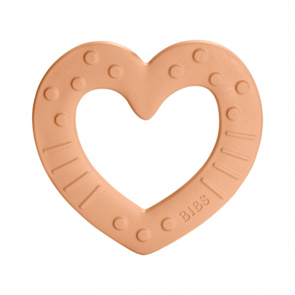 BIBS Baby Bitie Hryzatko Kousatko Heart Peach