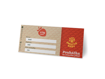 Poukážka na samozber jahôd eshop