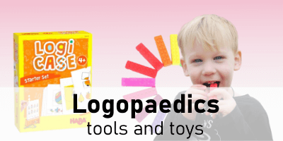 Logopaedics tools and toys for children