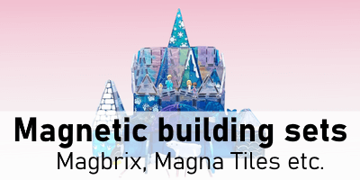 Magnetic building sets, magnetic tiles
