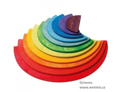 Velká duha – půlkruhy barevné, 11 dílů , Duha Grimms