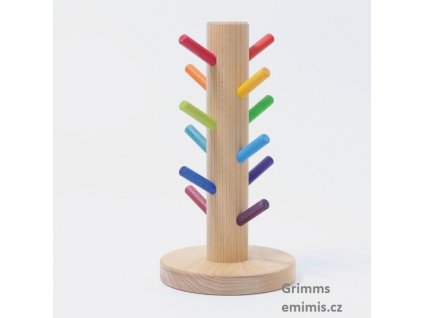 Sorting Helper Building Rings Rainbow - Grimms