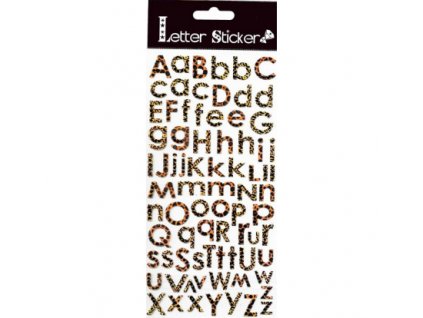 Samolepicí písmenka - tygrovaná (abeceda)