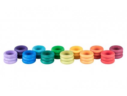 Coloured Rings 36 pcs , Grapat