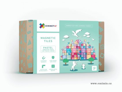 Connetix Tieles - 120 Piece Pastel Creative Pack (pastelová sada)