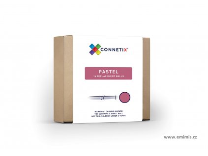 16 ks pastelových náhradních kuliček - Connetix