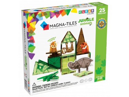 Magna Tiles - ZVÍŘATA Z DŽUNGLE (25 KS)