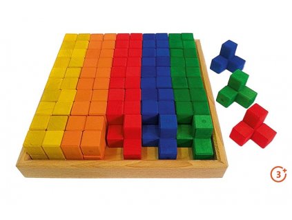 Rohové bloky v boxu - 50 kusů Bauspiel