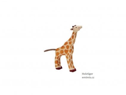 Žirafa mládě - dřevěné zvířátko Holztiger