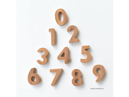 Čísla - sada BAMBOO NUMBERS - We Gallery