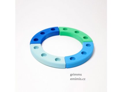 Narozeninový kruh modro-zelený malý Grimms