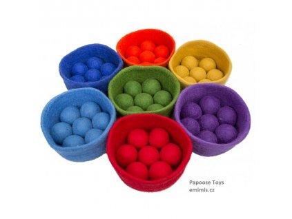 papoose rainbow 56pc bowl balls 99680.1560647983