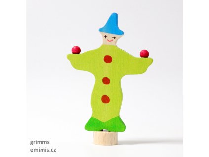 dekorace - žonglující klaun - Grimms