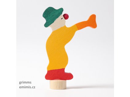 dekorace - klaun s trumpetou - grimms