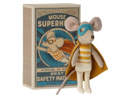 Myšák superhrdina v krabičce - maileg
