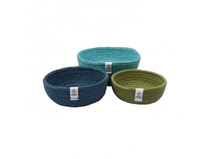 jute mini bowl set ocean