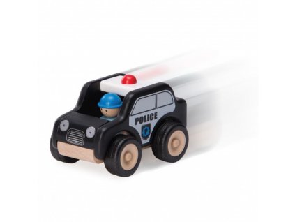 ww 4061 03 Mini Patrol Car Miniworld 18 month wooden toys gift toy educational toy quality kid toy made in Thailand Wonderworld toy eco friendly rubberwood 600x600