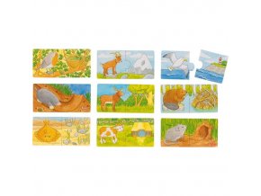 Spojovací puzzle - KDO KDE ŽIJE (GOKI)