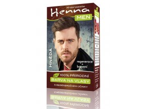 Barva na vlasy pro muže HENNA - hnědá