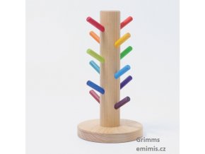 Sorting Helper Building Rings Rainbow - Grimms