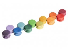 Rainbow Coins 36 pc (12 Colours) , Grapat