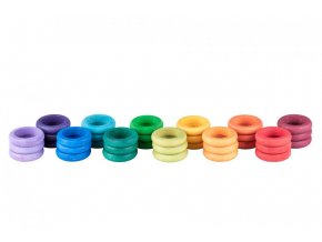 Coloured Rings 72 pcs , Grapat