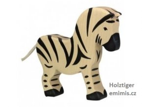 Zebra 2 – dřevěné zvířátko - Holztiger