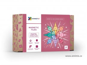 Connetix Tiles - 40 Piece Geometry Pack PASTELOVÉ