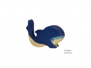 Velryba modrá, malá – dřevěné zvířátko Holztiger