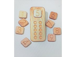 Number Cubes (0-9)  s destičkou