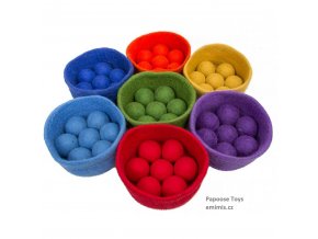 papoose rainbow 56pc bowl balls 99680.1560647983