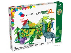 MagnaTiles DinoWorld 50pc Carton Angle Front f 1 1