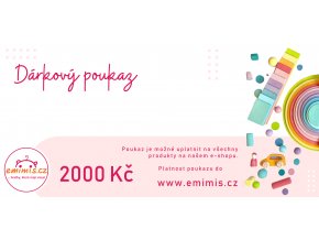 Emimis darkovy poukaz dva tisice web